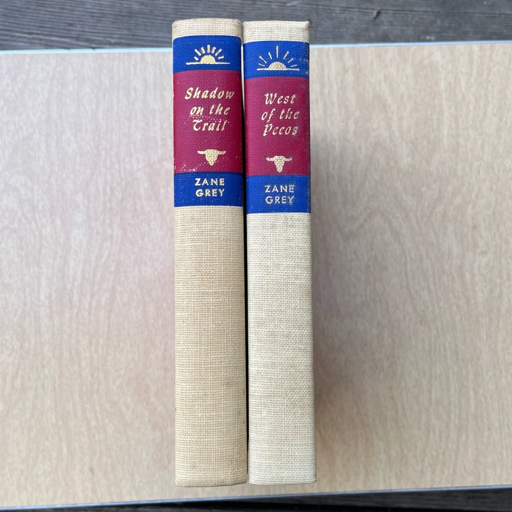 Zane Grey Vintage Hardcover Set of 2 Books